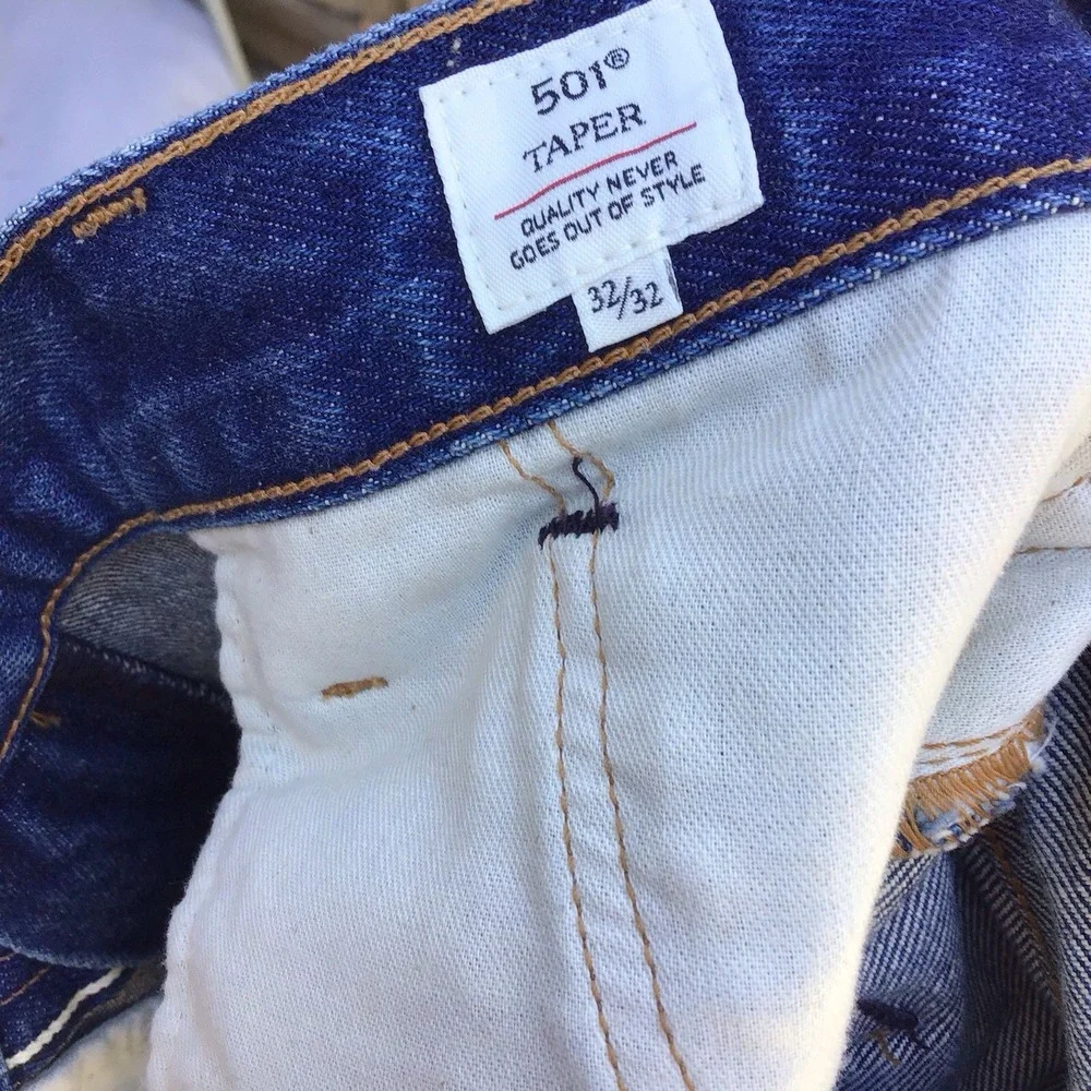 Levi's Made & Crafted 501 Taper Selvedge Sample Jeans Men's 32x32 Japan
